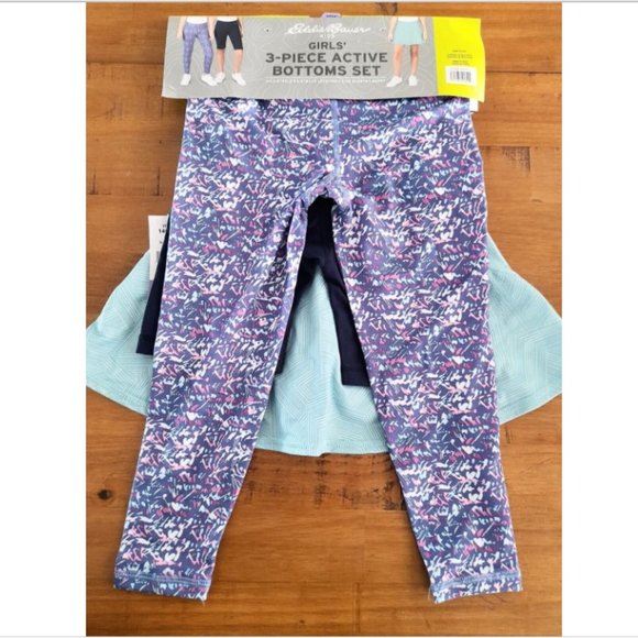 Eddie Bauer Youth Girl's 3 Piece Set, Active Bottoms size XS 5/6 - Picture 1 of 5